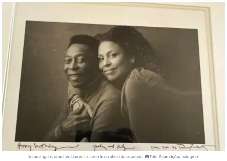 No Dia dos Pais, filha de Pelé faz homenagem nas redes sociais