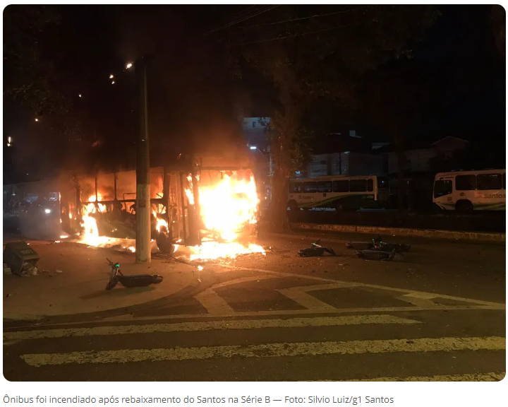 Santos vira praça de guerra depois do “Peixe” cair para a Segundona