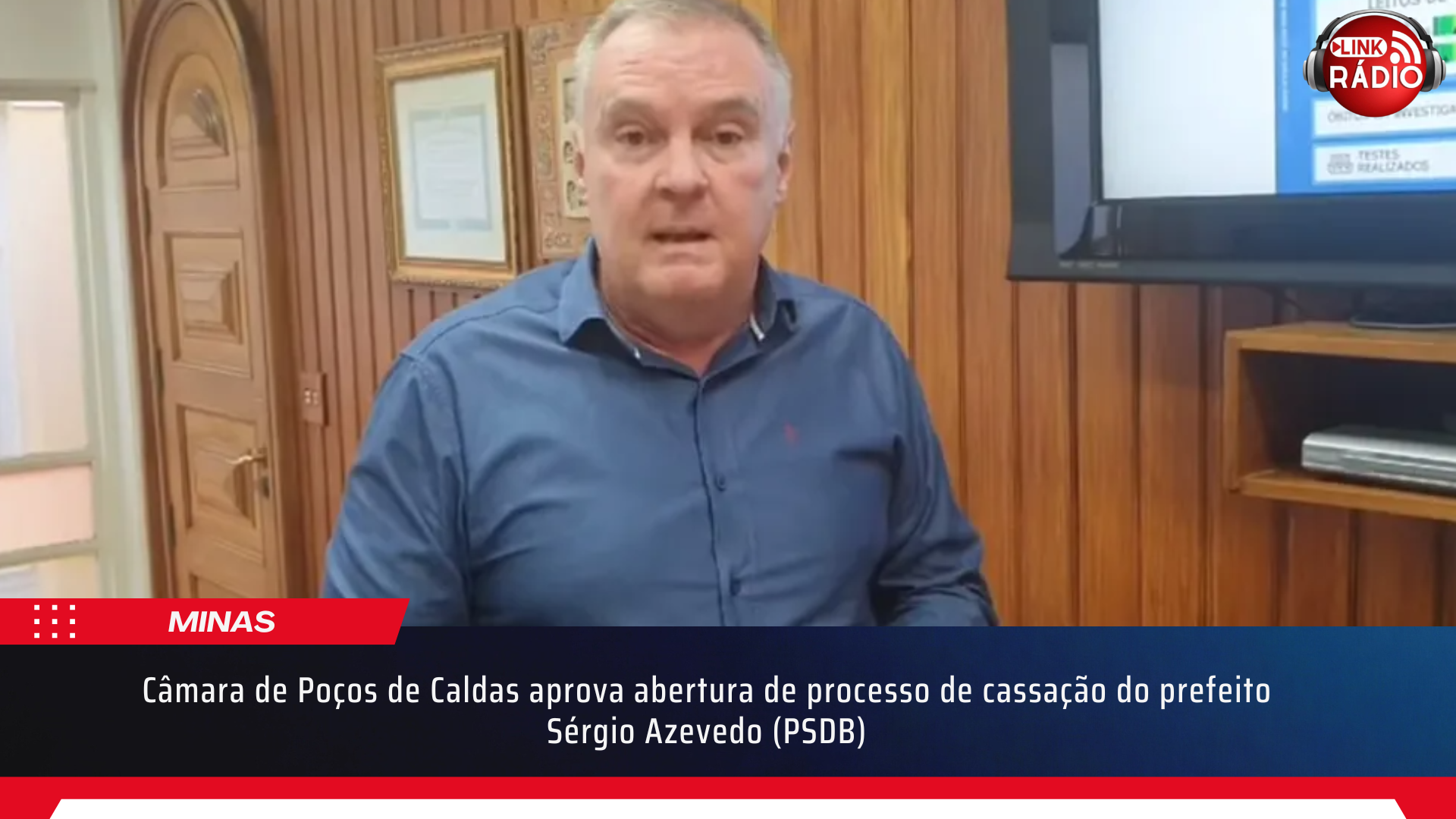 Câmara de Poços de Caldas aprova abertura de processo de cassação do prefeito Sérgio Azevedo