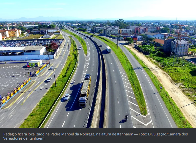 Itanhaém e Praia Grande se manifestam contra privatização e postos de pedágio em rodovia