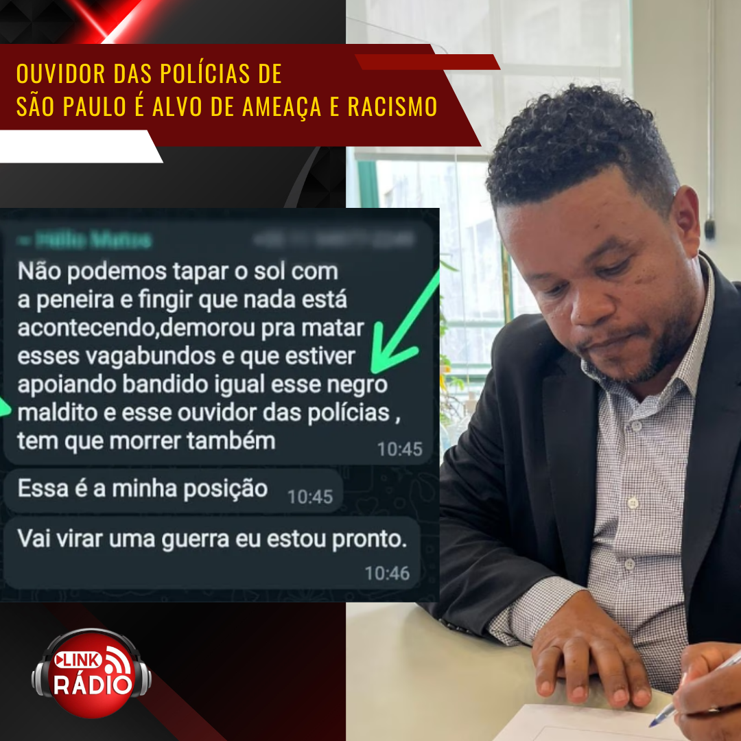 Ouvidor das polícias de São Paulo é alvo de ameaça e racismo em grupo de WhatsApp