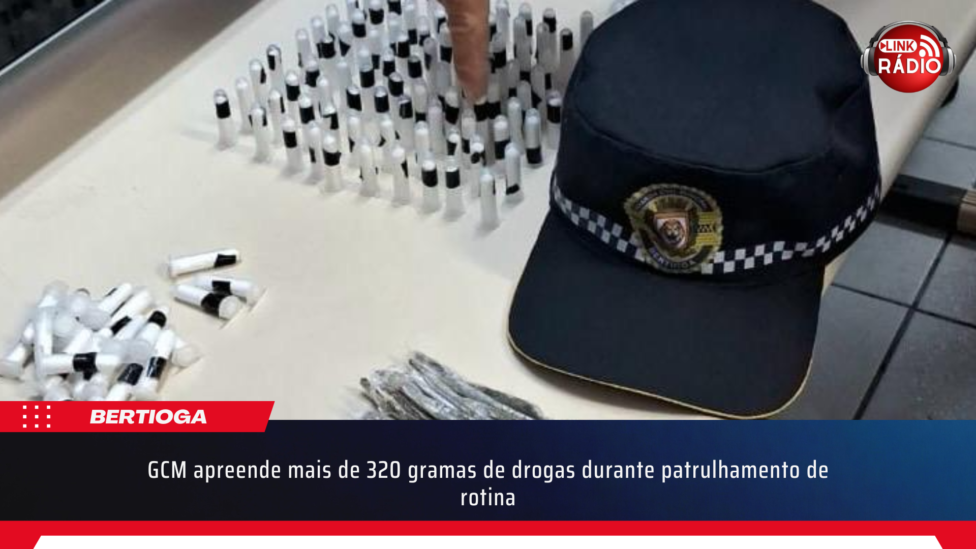GCM apreende mais de 320 gramas de drogas durante patrulhamento de rotina
