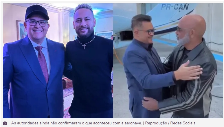 NEYMAR LAMENTA MORTE DE BRUNO AVELAR APÓS QUEDA DE HELICÓPTERO EM SC