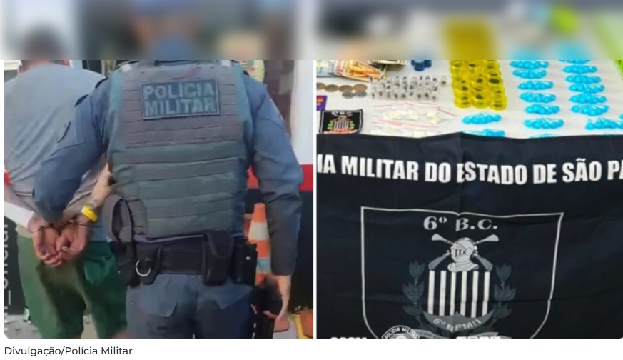 Procurado por dívida de pensão alimentícia é preso por tráfico de drogas em Santos