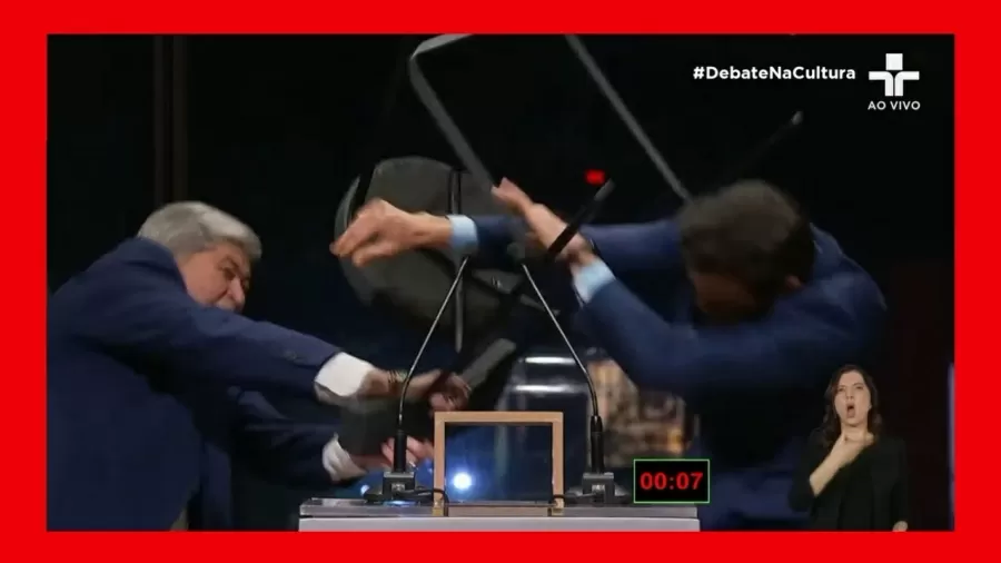 Clima esquenta e até cadeirada; entenda o que rolou no debate entre candidatos a prefeitura de São Paulo