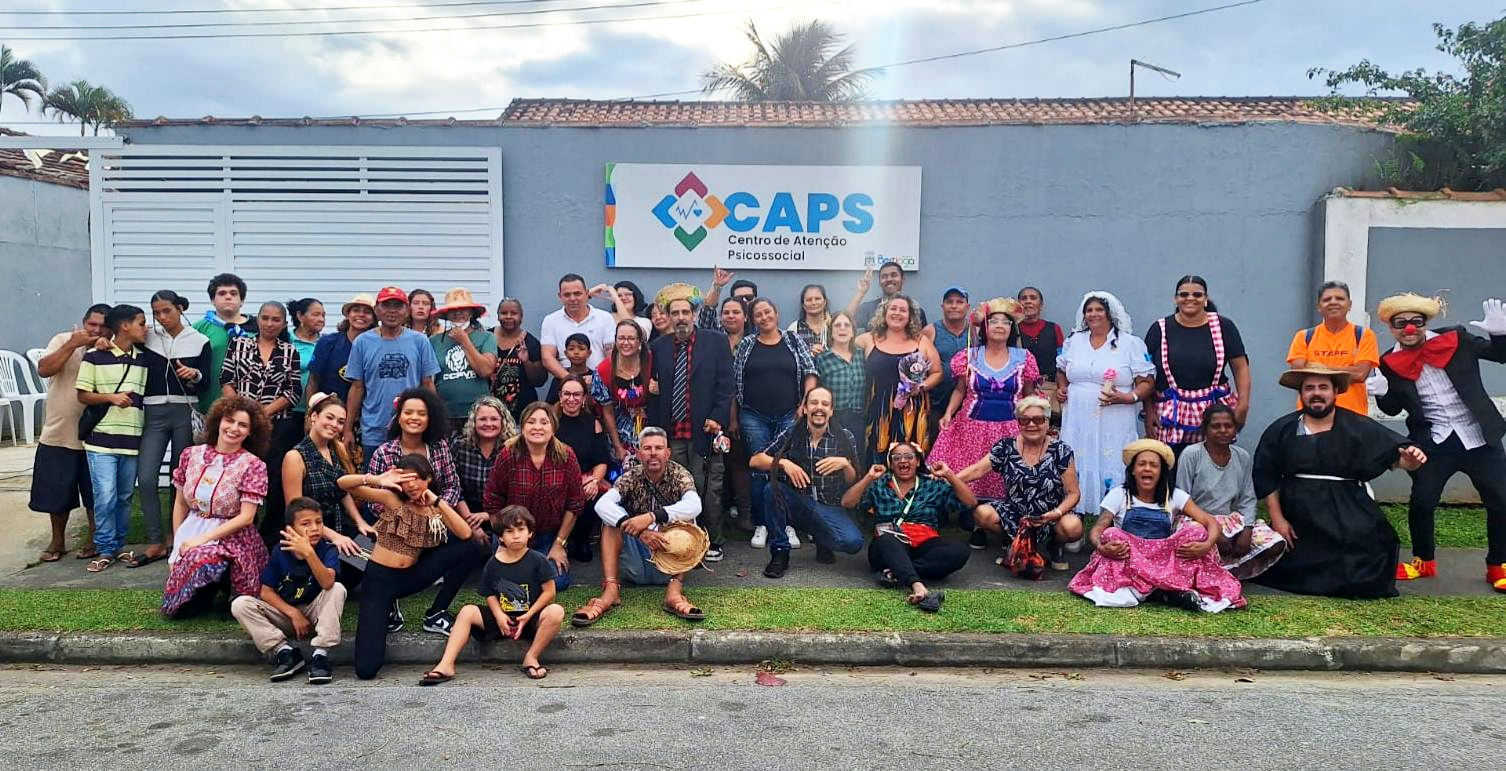 Festa junina do CAPS Bertioga reúne cerca de 70 pacientes e reforça inclusão por meio da saúde mental