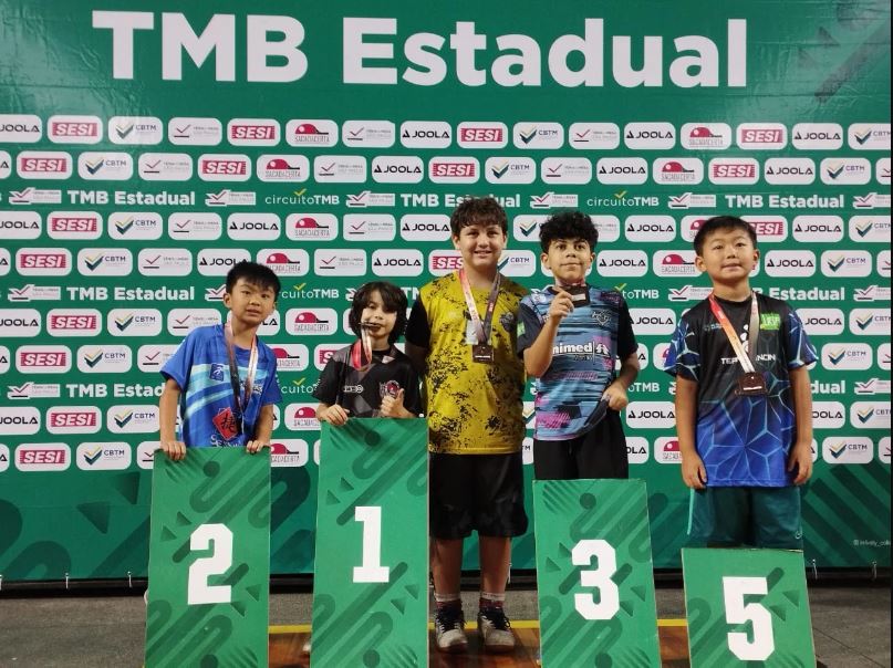Joias do tênis de mesa conquistam duas medalhas em campeonato estadual