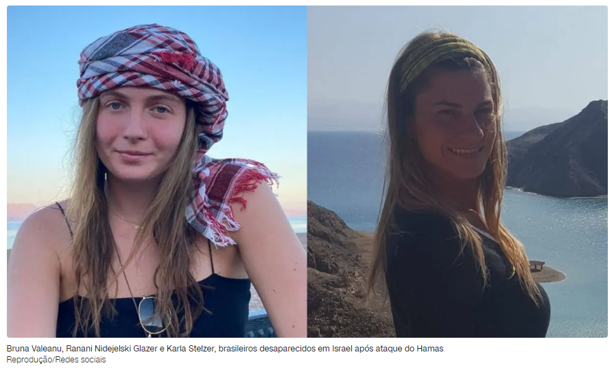 Família confirma morte de brasileira vítima de ataque do Hamas Estudante foi morta no sábado