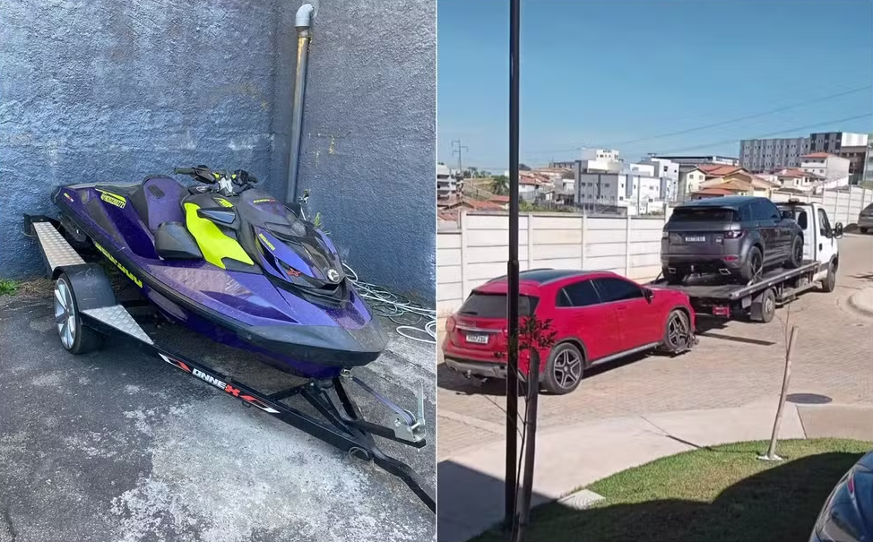Polícia apreende carros de luxo e moto aquática de influenciador investigado por envolvimento com o 'Jogo do Tigrinho' em MG